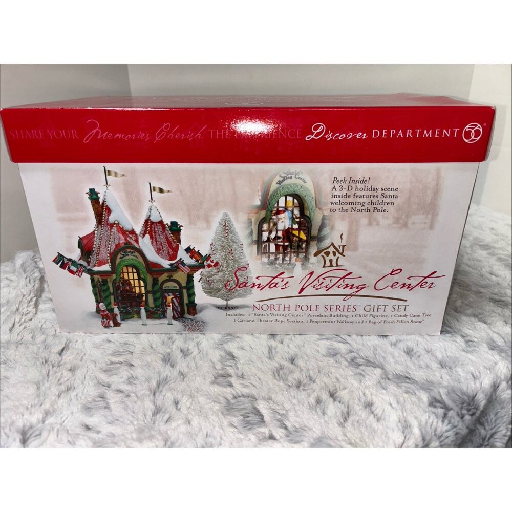 Dept 56 North Pole Series Santa's Visiting Center NEW - Picture 2 of 3